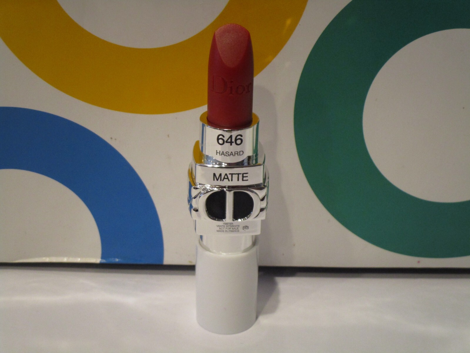 CHRISTIAN DIOR ROUGE DIOR MATTE LIPSTICK 646 HASARD FULL SIZED