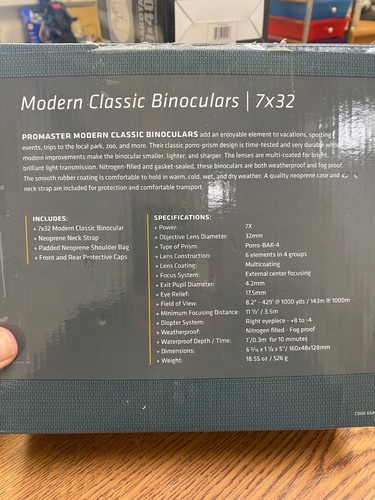ProMaster Modern Classic Binoculars - 7x32 - Picture 8 of 8