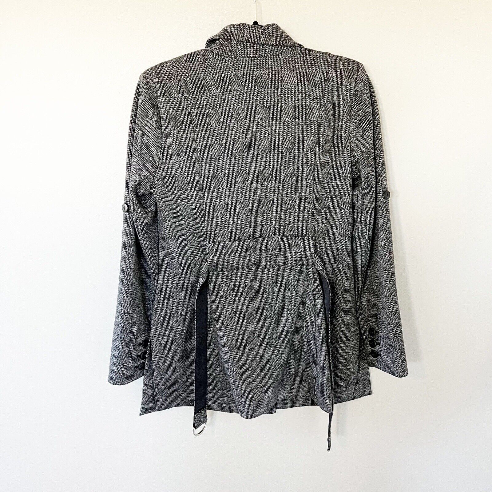 kabine repertoire med undtagelse af Cabi bond plaid gray blazer set jacket and wide leg flare pant size 4  /small | eBay