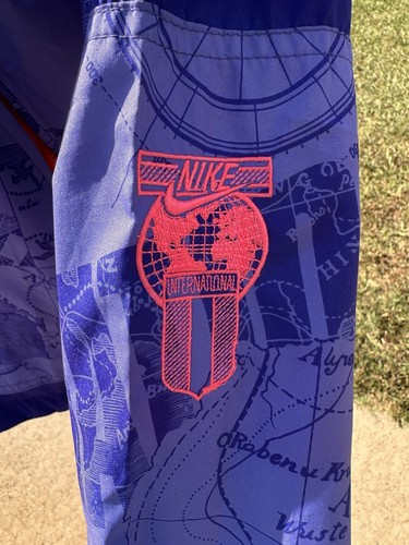 Nike International Windbreaker Jacket Size Small S Purple RN 56323 SID Vintage - Picture 7 of 15