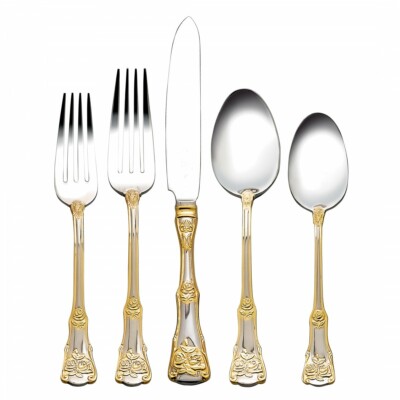 Royal Albert Old Country Roses Stainless Flatware 20 Piece Set | eBay