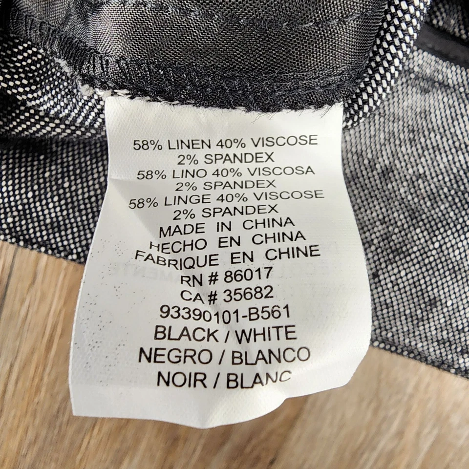 Bebe Women's Size 10 Gray Twill Belted Cuffed Hem Linen Blend Short Shorts $89 - Изображение 3 из 4