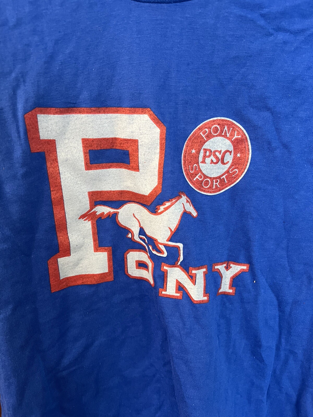 T Shirt Pony Sport Vintage Ragazzi anni '80 Grande Nuova