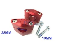 1 1/8 Oversize CNC Handlebar Clamp Riser Mount CRF CR KXF KX RED 250 450 U CL18