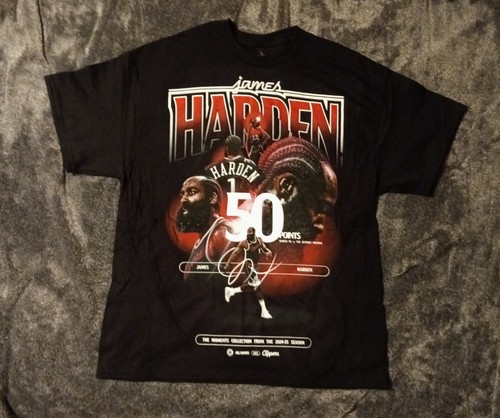 LA Clippers James Harden 2024-25 Moments Playoff Giveaway SGA T-Shirt XL