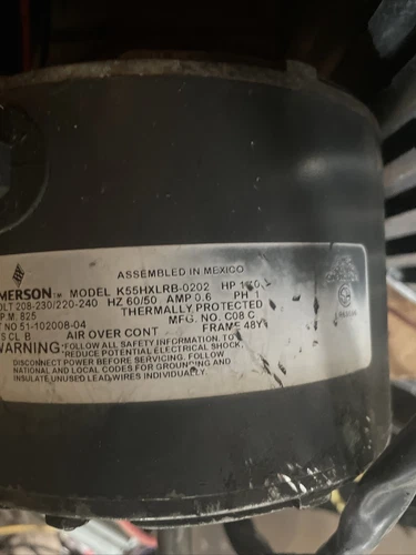 Rheem 51-102008-04 Condenser FAN MOTOR K55HXLRB-0202  FAST SHIPPING