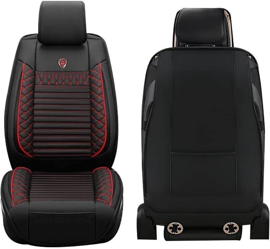 Luxury Front Seat Covers for Dodge RAM 1500 2500 PU Leather 2Seat