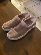 Steve Madden Gills Mauve Suede Leather Slip-On Sneakers Platform Shoes NEW
