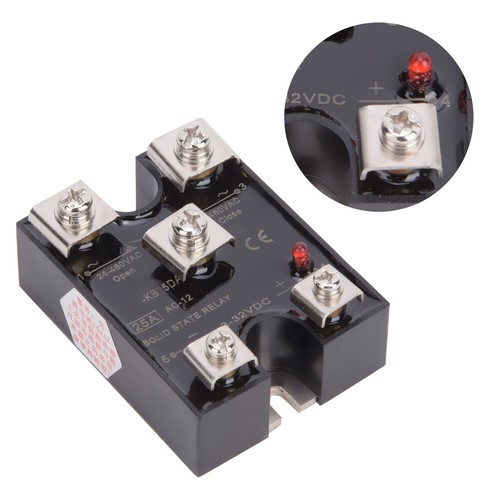 Solid State Relay 25A Single Phase 1NO1NC Solid State Relay DC Controlled AC - Picture 8 of 13