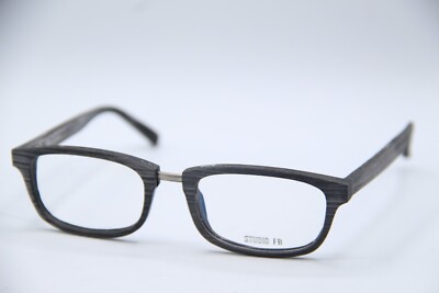 NEW STUDIO FB W17 GREY BLACK AUTHENTIC DESIGNER EYEGLASSES 50-19