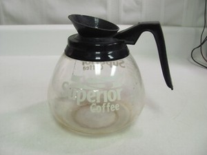 Superior Coffee SCHOTT DURAN BLACK RIM 0905 COFFEE POT Carafe