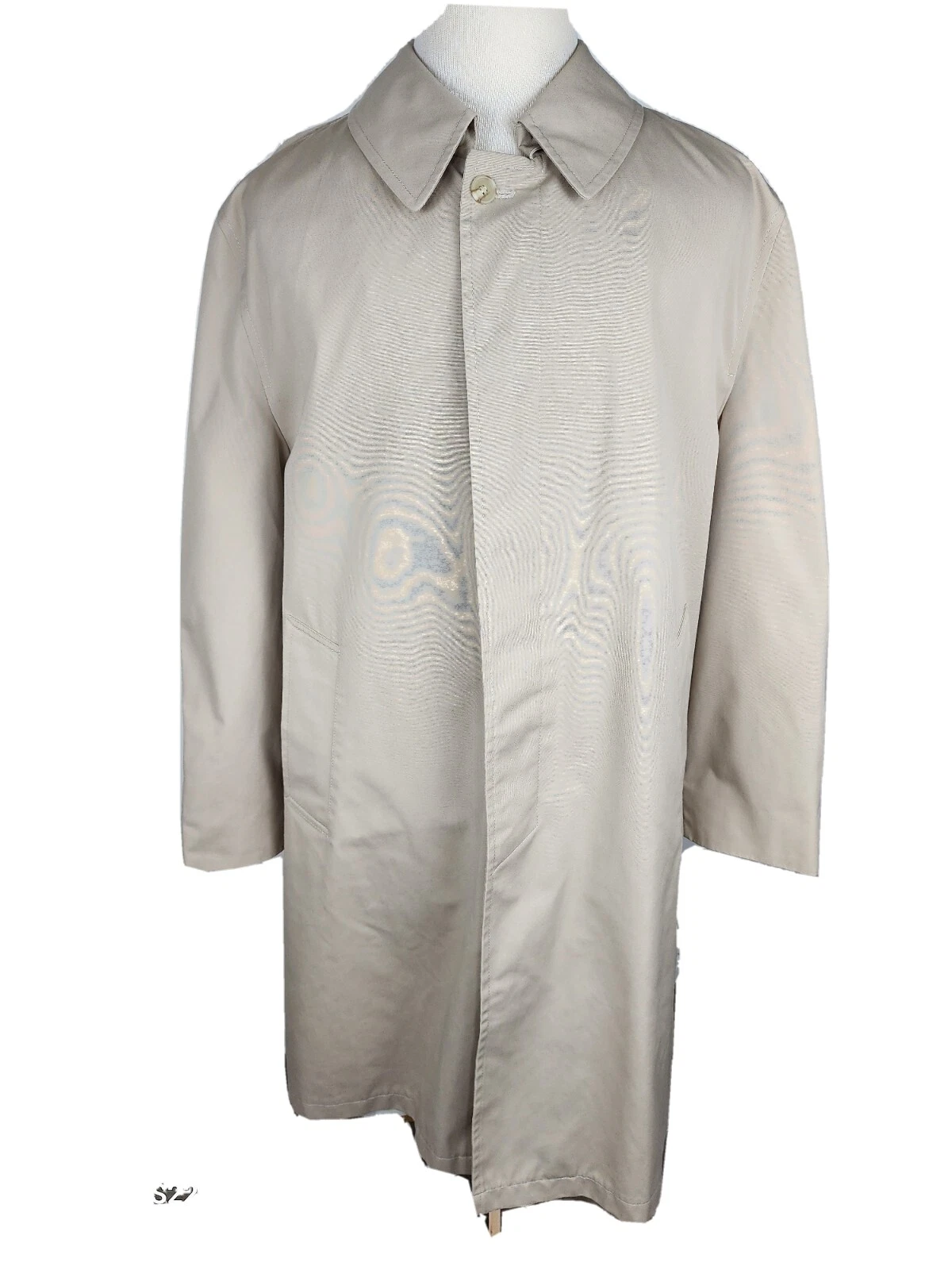 VETEMENTS Trench cappotto uomo Misty Harbor taglia 42R colore biege misto cotone poli B40