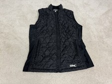 Serac Vest Womens Medium Black Puffer Coat Full Zip Pockets Ladies