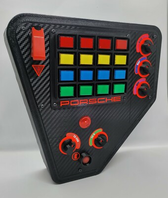 SIMUBOX 919 Button Box Sim Racing, FANATEC,SIMUCUBE COMPATIBLE,PC LINUX MAC RED