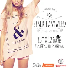 Siser Easyweed IRON-ON Heat Transfer Vinyl 15 MIX & MATCH Sheets (15"x 12") :)