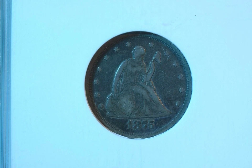 1875-S TWENTY CENT PIECE NGC CERTIFIED FINE--15 SUPERIOR KEY DATE COIN!!  #43 - Image 4 of 4