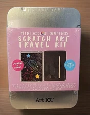Art 101 Mini Art 101 Scratch Art Travel Kit  Free Shipping (BRAND NEW SEALED)