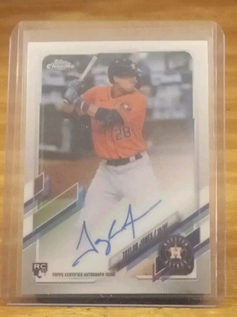 2021 Topps Chrome Rookie Autographs Taylor Jones Houston Astros