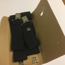 Ski Suspenders 2-inch Wide Adjustable Metal Clasps Braces Heavy Duty Skiing BLUE