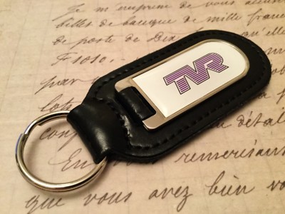TVR Real Leather Keyring  Printed resin coated CERBRA VIXEN TUSCAN GRIFFITH S 3