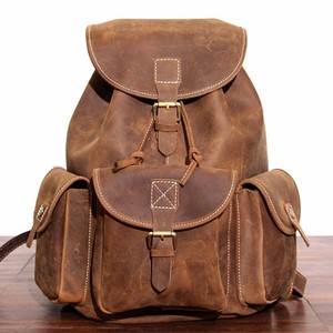 cow leather backpack