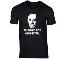 George Carlin Religion Funny Quote Comedian Comedy V Neck T Shirt