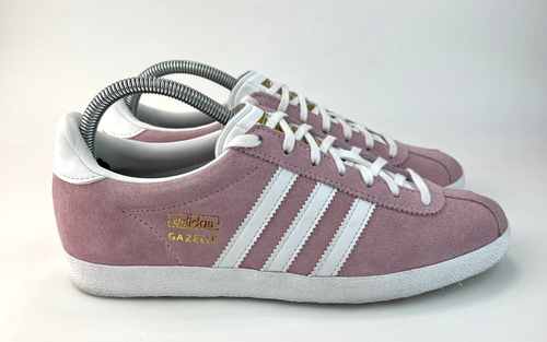 Adidas Originals Gazelle OG Womens Trainers Pink White Sneakers UK 5.5 - Picture 2 of 11