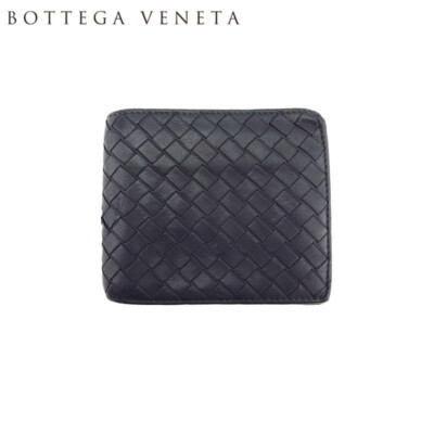 BOTTEGA VENETA Bifold Wallet Leather Authentic Used C4599 | eBay