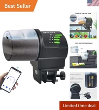 Smart WiFi Fish Feeder with Scheduled Feeding & Portion Control - 200ml Capacity