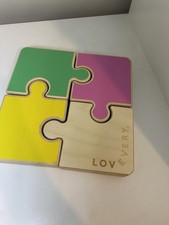 Lovevery Chunky Wooden Jigsaw Puzzle From The Companion Play Kit 22-24 months