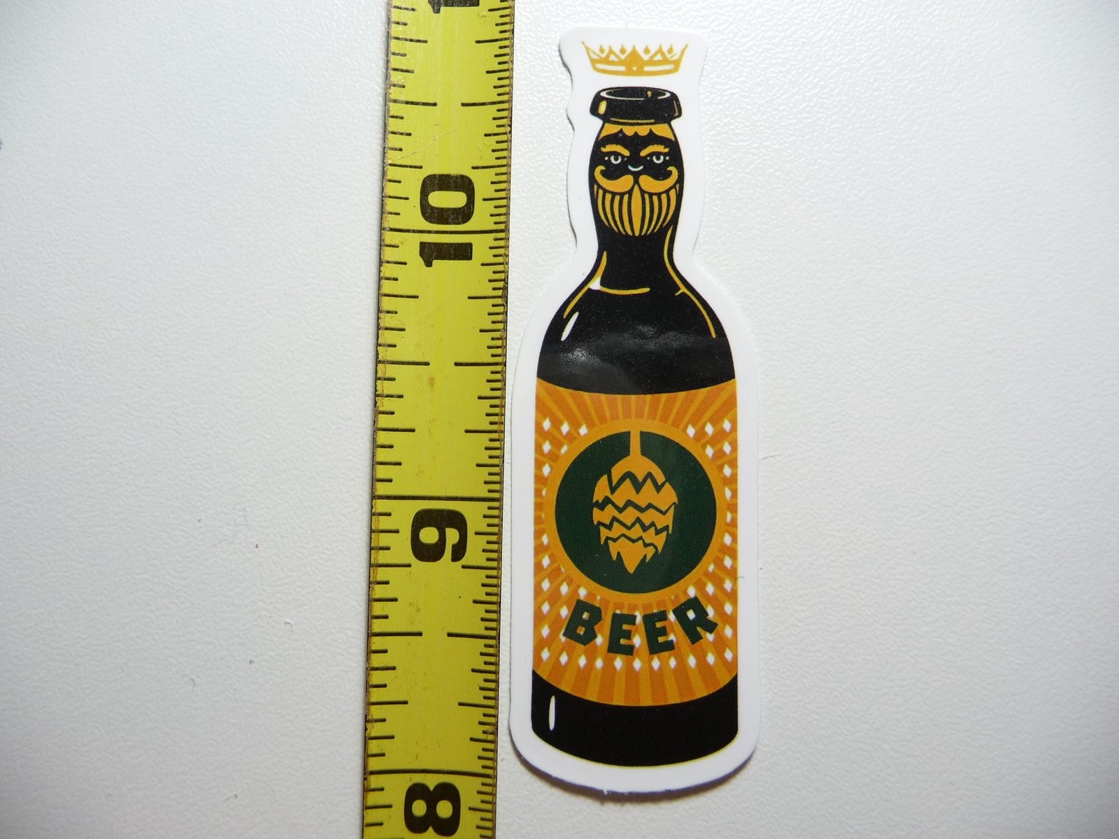 Craft Beer Hops Bottle Sticker Bar Decor Alcohol Party Decal