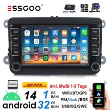 DAB+ Android14 Autoradio Carplay GPS für VW GOLF 5 6 Plus Polo Passat Touran KAM