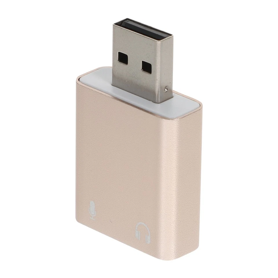  Headphone Jack Aux to USB Externe Soundkarte Audio-Adapter -Audioadapter - Bild 2 von 4