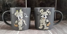 NEW Pair of Disney MICKEY & MINNIE MOUSE Ceramic HALLOWEEN His & Hers Cups