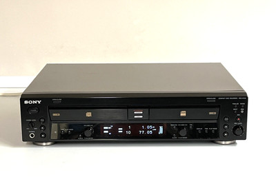 Sony RCD-W100 Dual Disc CD Recorder mit Fernbedienung & Handbuch gewartet