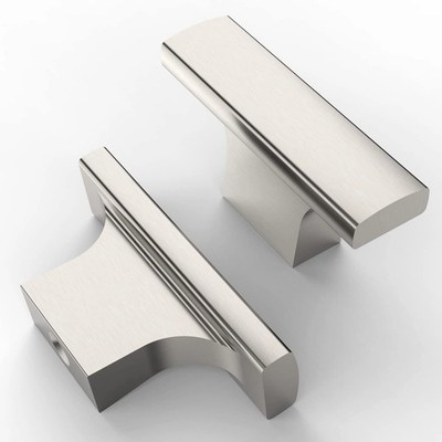 Amerdeco 10er Pack Gebürstetes Satin Nickel Schrankknöpfe Griffe Schublade