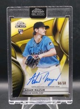 2025 Topps Chrome Black Adam Mazur Auto RC Gold Mini-Diamond Refractor 50/50