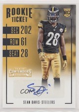 2016 Panini Contenders Rookie Ticket Sean Davis #182 Auto x5u