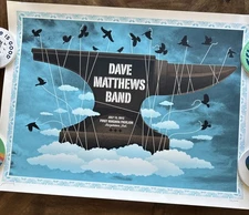 Dave Matthews Band Poster 7/13/2012 Burgettstown PA Signed & Numbered #300/600