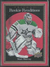 2023-24 UD Trilogy Matt Murray RR-13 Rookie Renditions Red 669/799 RC