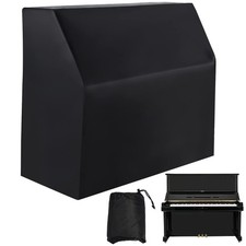 Upright Piano Cover, Piano Full Cover Dustproof Waterproof, Silver-coated Oxf
