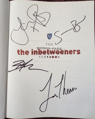 Inbetweeners : The Rudge Park Comprehensive Yearbook , Signed By All 4 Cast Lads