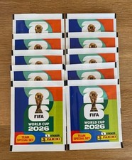 Panini WM World Cup 2026 Fu&szlig;ball - 10 T&uuml;ten mit je 1 x DFB Special Sticker