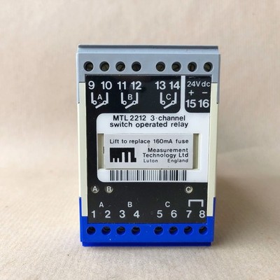 MTL 2212 3-CHANNEL SWITCH OPERATED RELAY