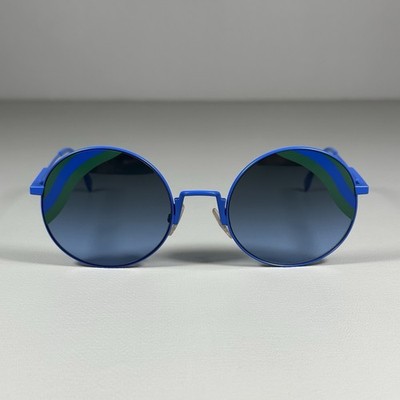 FENDI FF 0248/S PJPGB 53_22 135 Blue Round Sunglasses