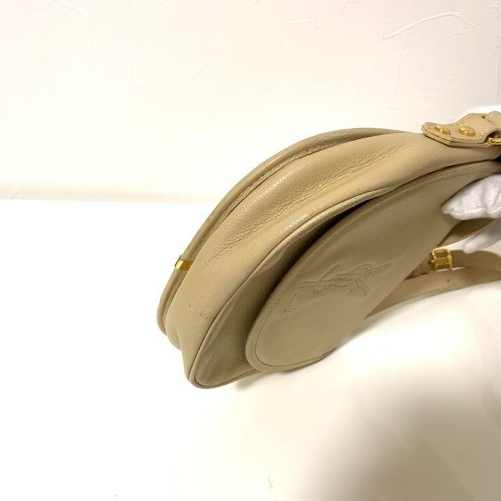 Borsa a tracolla Yves Saint Laurent punto YSL tracolla pelle beige ottima+