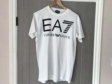 Emporio Armani  T-shirt  EA7  Mens White Size Medium Crew Cotton Tee Top