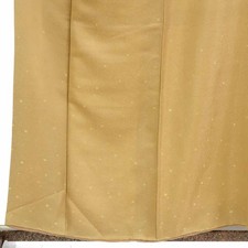 Clearance Recycled Silk Homongi Kimono Gold-Brown, Lined, M, Rank C