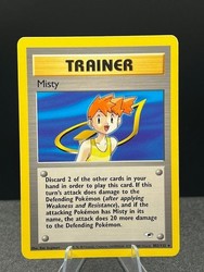 Misty 102/132 Gym Heroes 1st Edition Rare Trainer