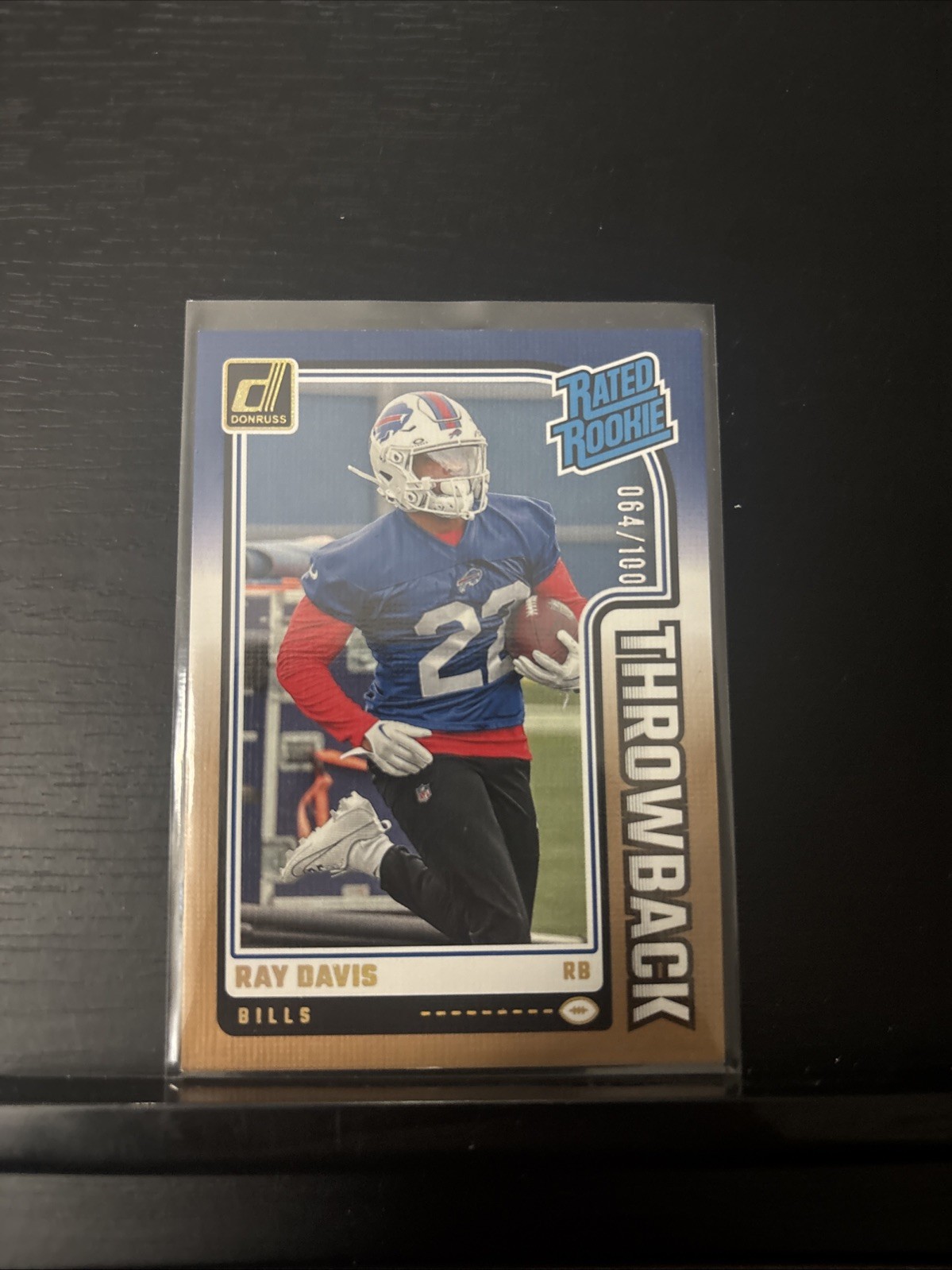 2024 Donruss Ray Davis Rated Rookies Throwback Studio Series #/100 #41